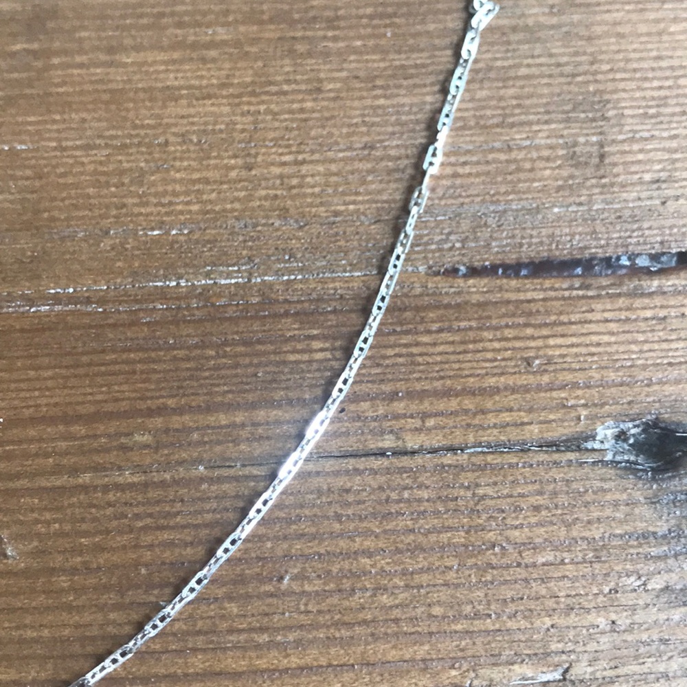 Authentic 18k Solid White Gold Diamond Necklace - image 3